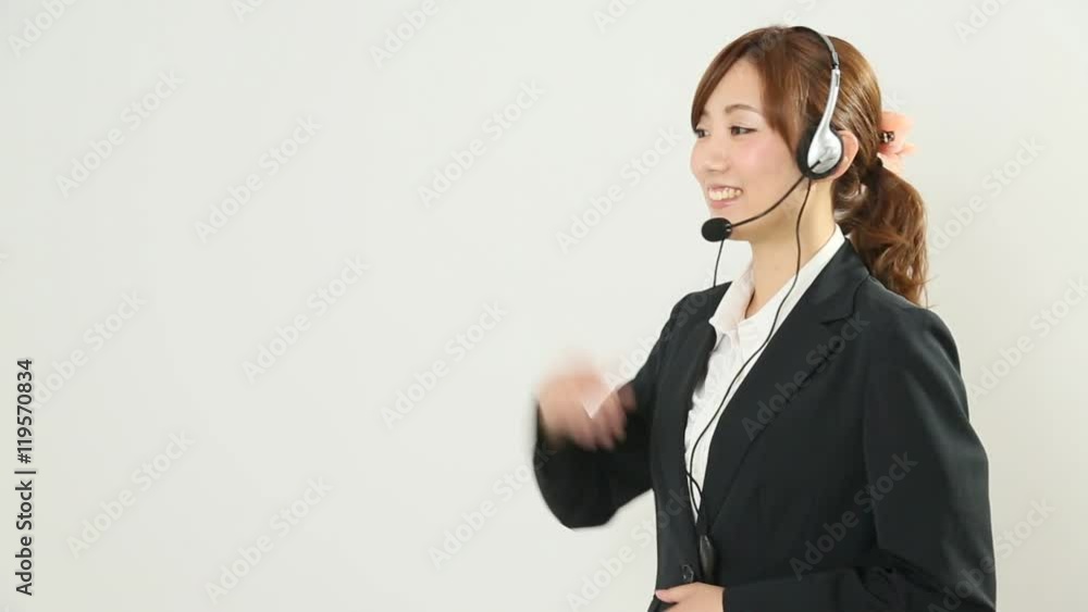 オペレーターの女性 オペレーターの女性
