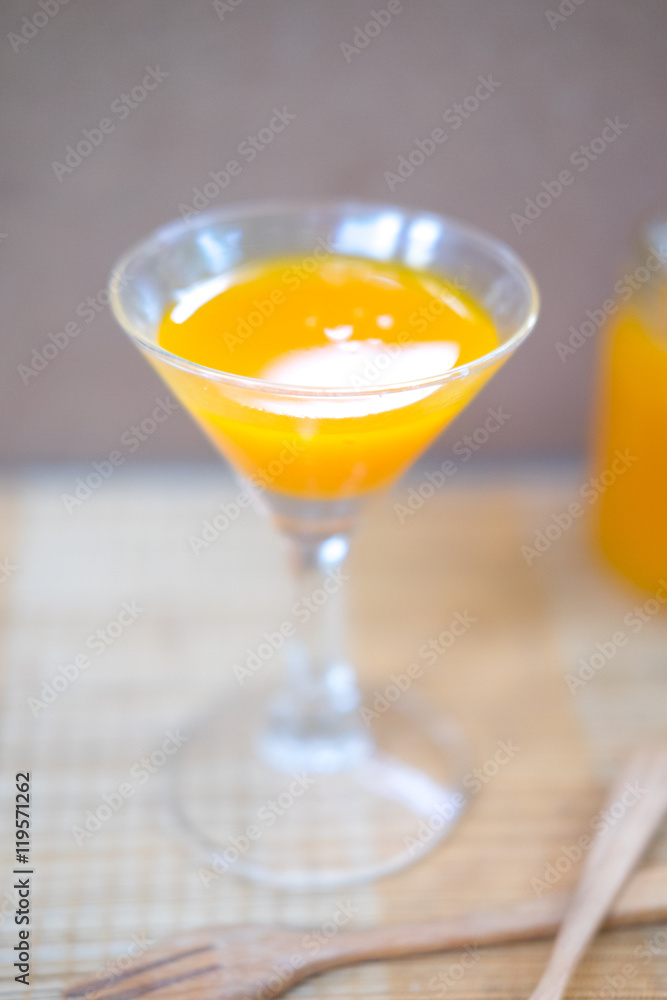 Orange juice in glass Orange juice in glass
