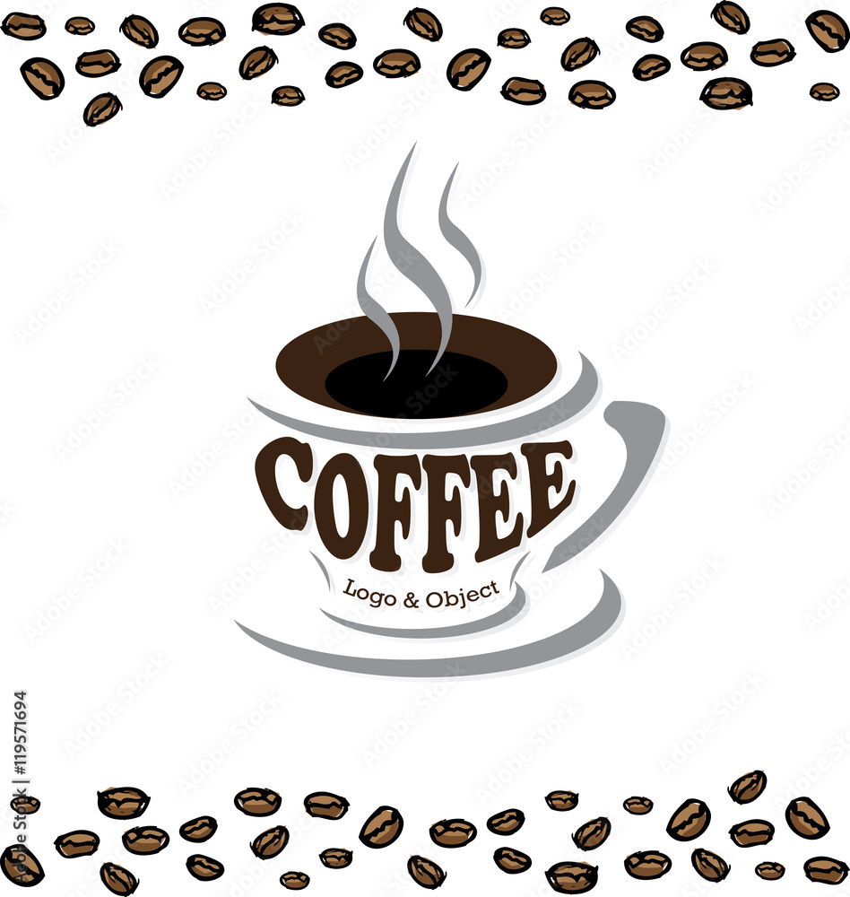 Obraz premium coffee logo symbol sign