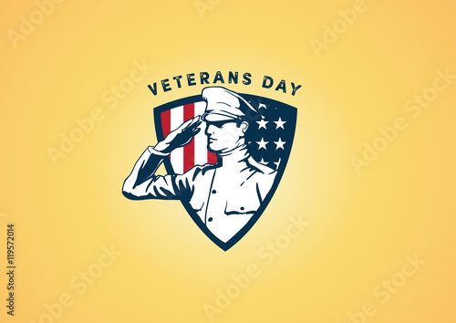 Veterans Day Badge Design