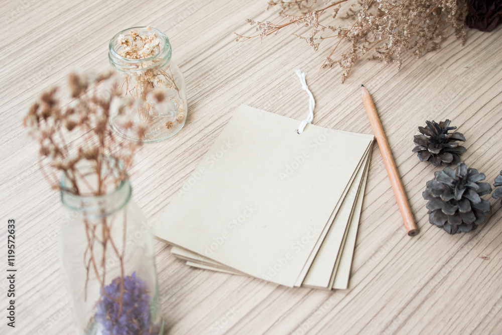 Empty handmade card background Empty handmade card background
