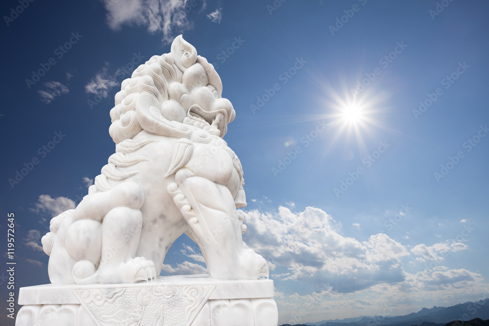 Fototapeta premium stone lion