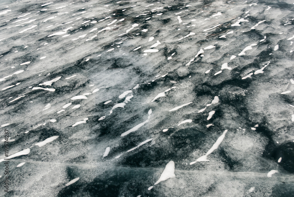 Cracked ice background Stock Photo | Adobe Stock