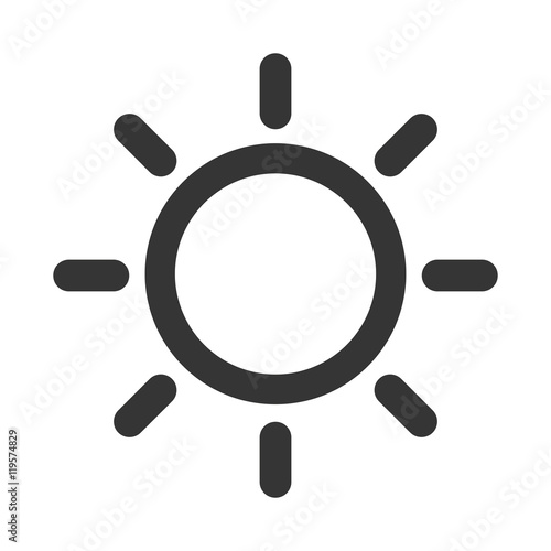 sun sunny summer isolated vector illsutration eps 10