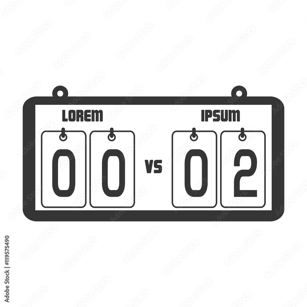 icon score board goals football american isolated vector illustration eps 10 icon score board goals football american isolated vector illustration eps 10