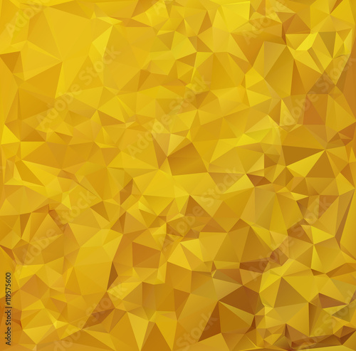 Yellow Polygonal Mosaic Background, Creative Design Templates