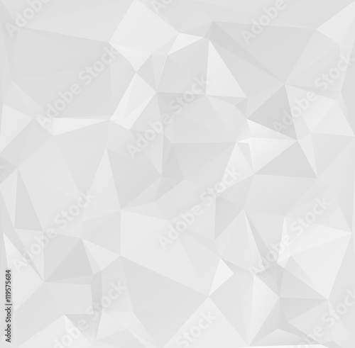 Fototapeta Naklejka Na Ścianę i Meble -  Gray White Polygonal Background, Creative Design Templates