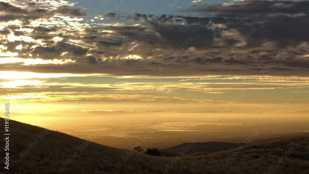 Sunset scenery of the Silicon Valley / in San Jose, California Sunset scenery of the Silicon Valley / in San Jose, California