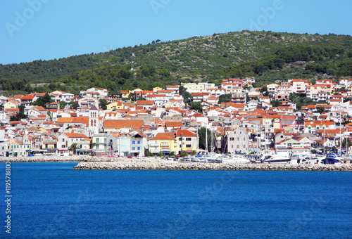 The city Vodice on the Adriatic coast.