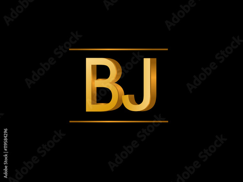 BJ Initial Logo for your startup venture