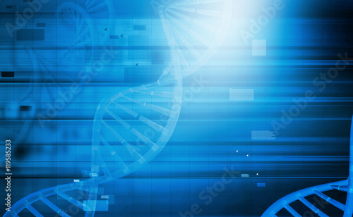 DNA structure. Digital illustration