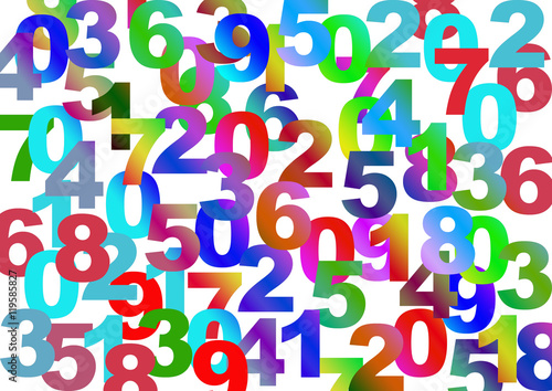 numbers full background texture