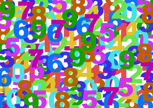 numbers full background texture