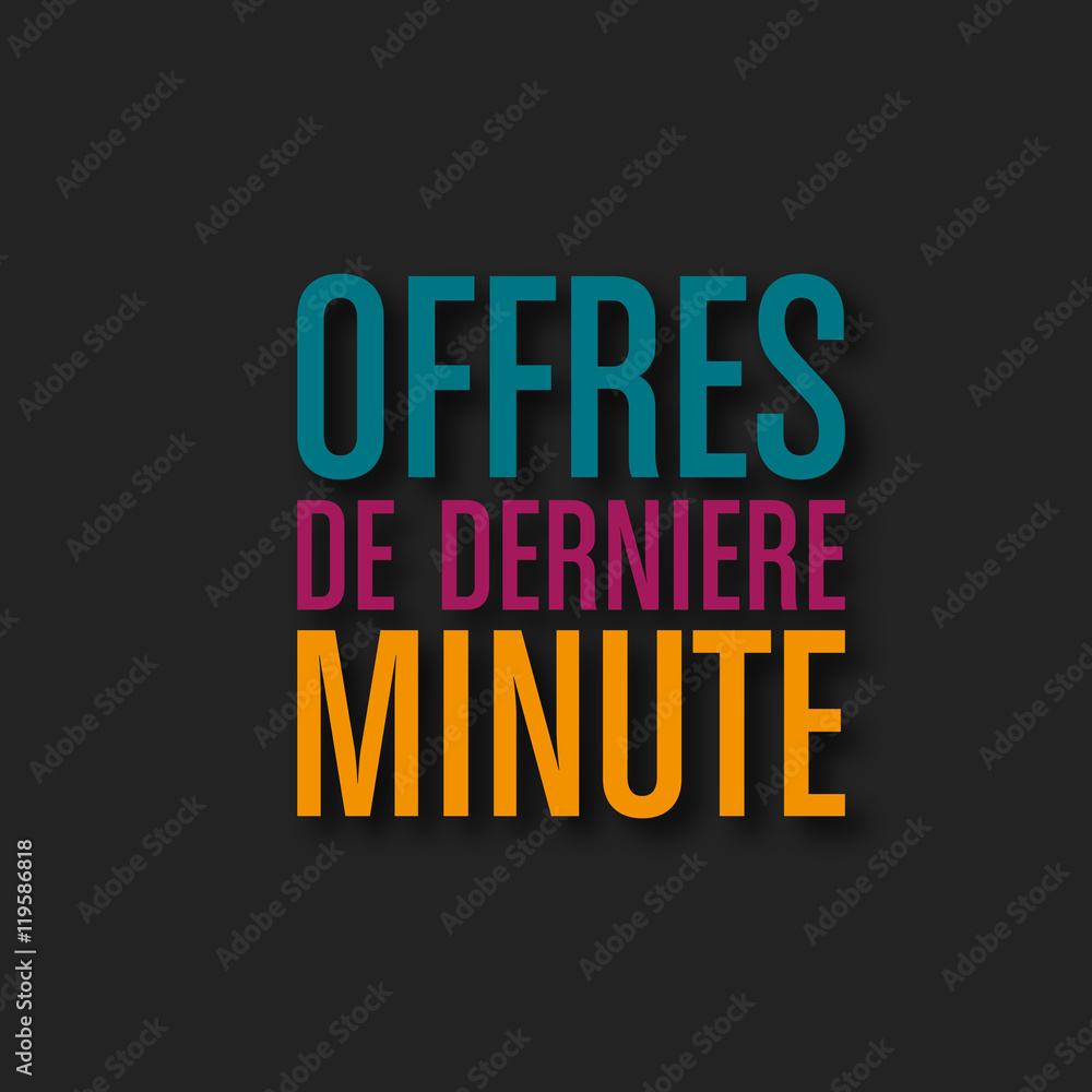 offres de dernière minute