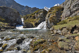 Spring waterfall on the plateau Maillet