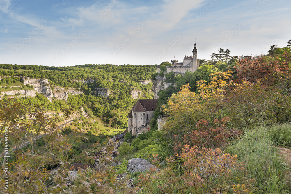 The ancient castle in France, Rocamadour