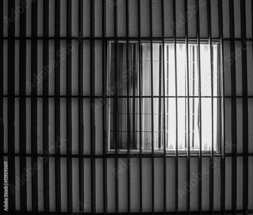 Wallpaper Mural Black and white bright image of ceiling lighting of fluorescent lamp Torontodigital.ca