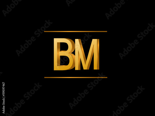 BM Initial Logo for your startup venture
