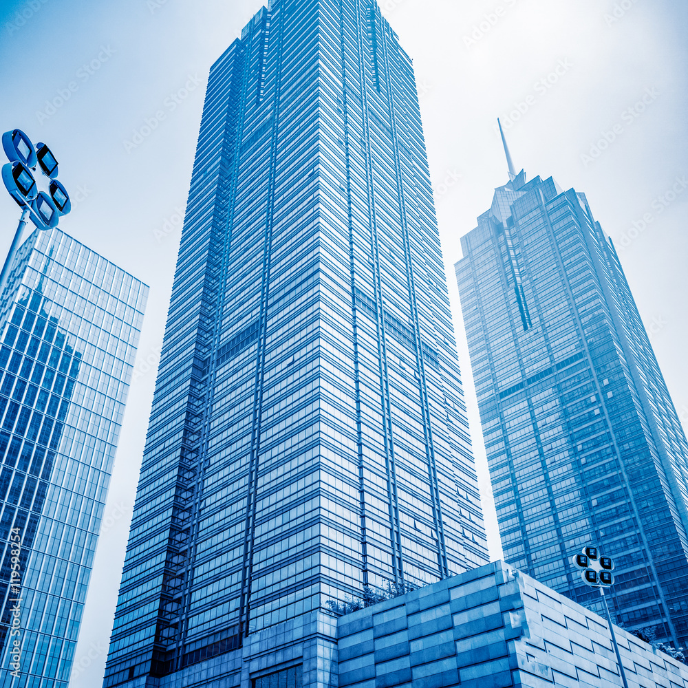 business area against cloudy sky,tianjin,china.