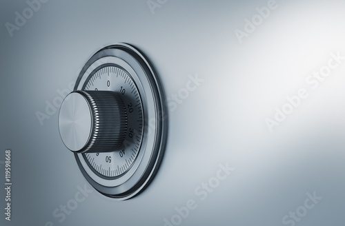 safe dial, security concep 3d render