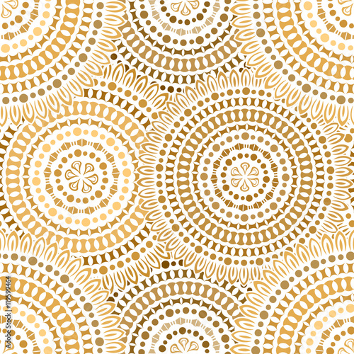 Ethnic decorative ornamental seamless pattern