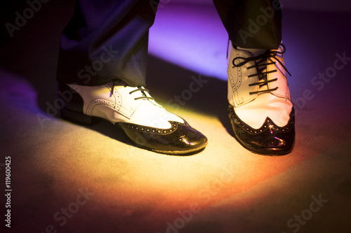 Male dancer dancing shoes photo