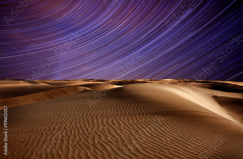 Night in desert
