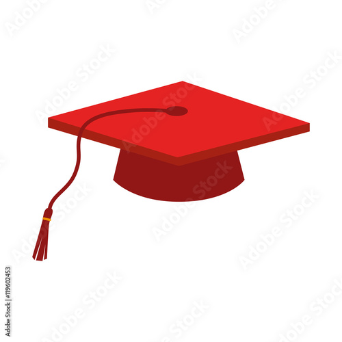 cap graduation education ceremony isolated vector illustration eps 10