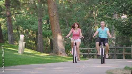 Wallpaper Mural Young couple walking in the park with their dog Torontodigital.ca