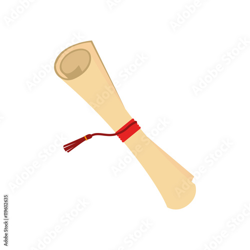 certificate diplom graduation isolated vector illustration eps 10