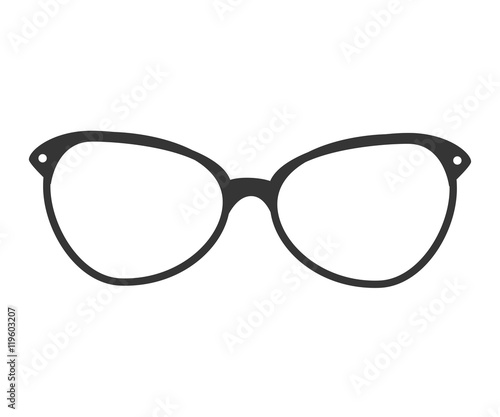glasses vintage retro hipster isolated vector illustration eps 10