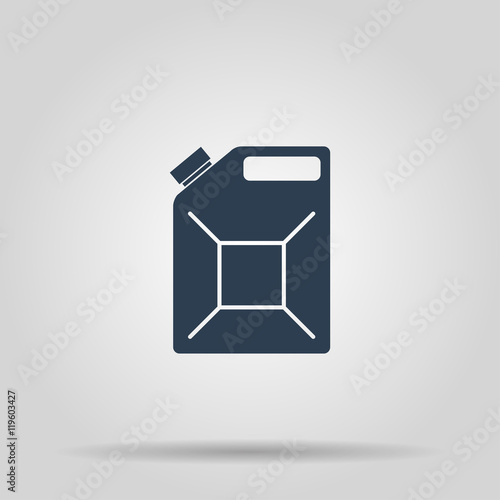 Jerrycan oil icon. Concept illustration for design.