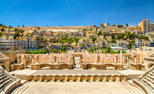 Fotografía Details of Roman Theater in Amman