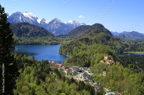 Hohenschwangau and Alpsee Lake