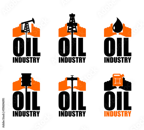 Oil industry logo. petroleum production sign. Logo for petrol pr