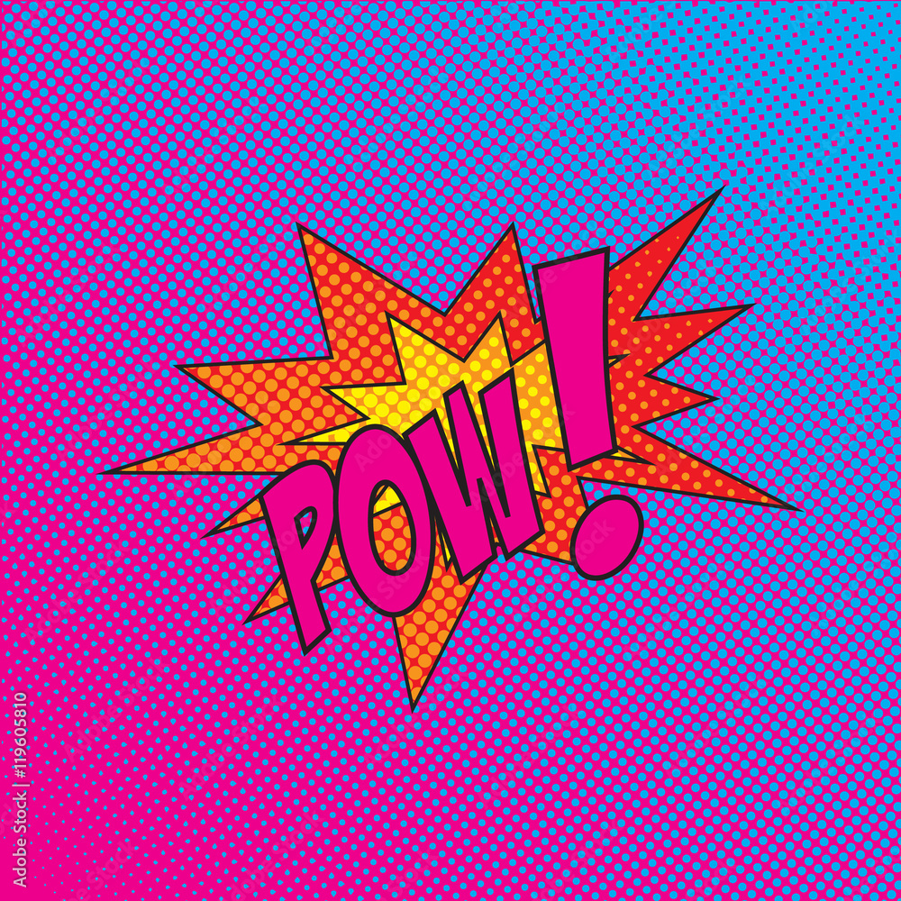 Colourful comic book style explosion vector effect Colourful comic book style explosion vector effect