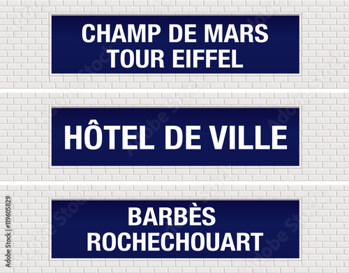 METRO - Station - Champ de Mars - Hôtel de Ville -  Barbès