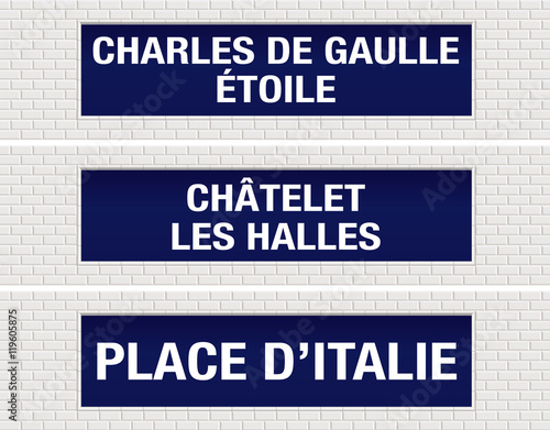 METRO - Station - Étoile - Les Halles - Place d'Italie