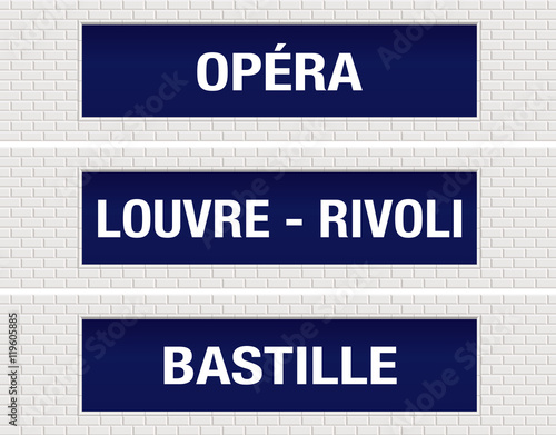 METRO - Station - Opéra - Louvre - Bastille