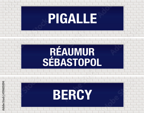 METRO - Station - Pigalle - Réaumur - Bercy