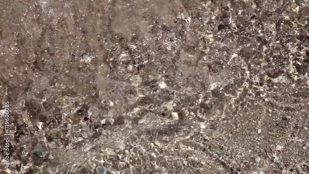 Sea waves breaking on the rocks. Close up. Slow motion Sea waves breaking on the rocks. Close up. Slow motion