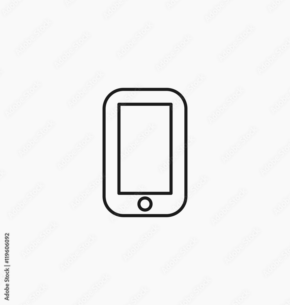 Smartphone icon. Phone symbol vector illustration Smartphone icon. Phone symbol vector illustration