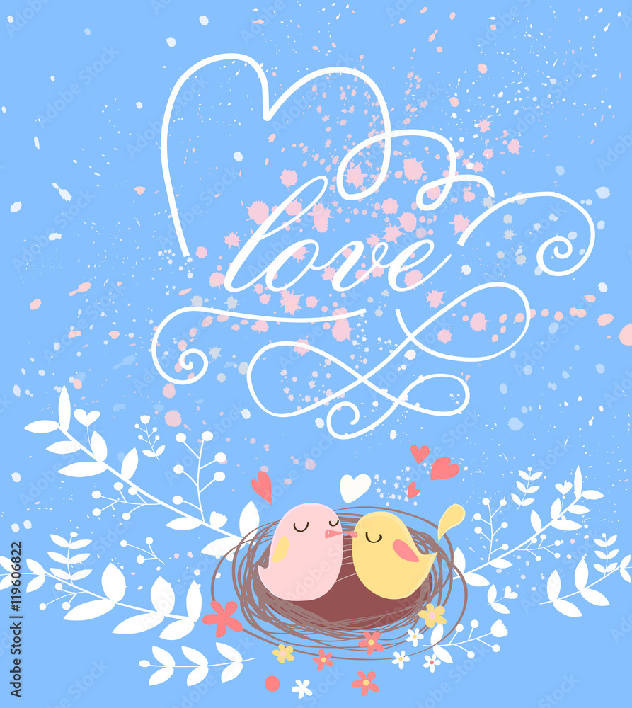 Fototapeta premium Beautiful vector card