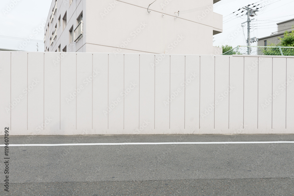 Large blank billboard on a street wall, banners with room to add your own text Large blank billboard on a street wall, banners with room to add your own text