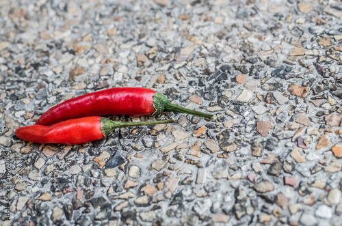 Photo Chilies on the floor