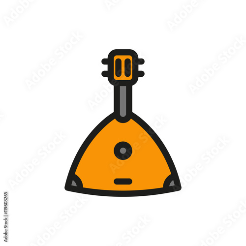 balalaika icon on white background