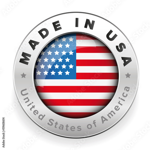 Made in USA badge vector