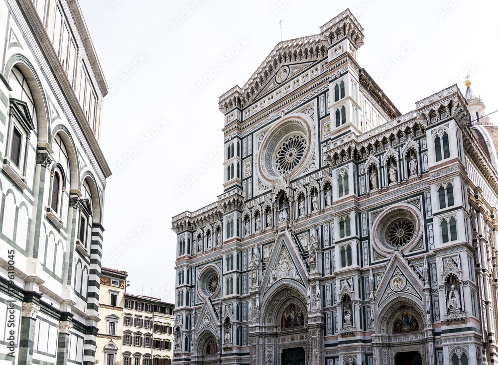 Beautiful View of the Cathedral Santa Maria del Fiore in Florenc