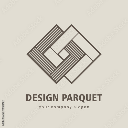 Vector logo parquet, laminate, flooring, tiles