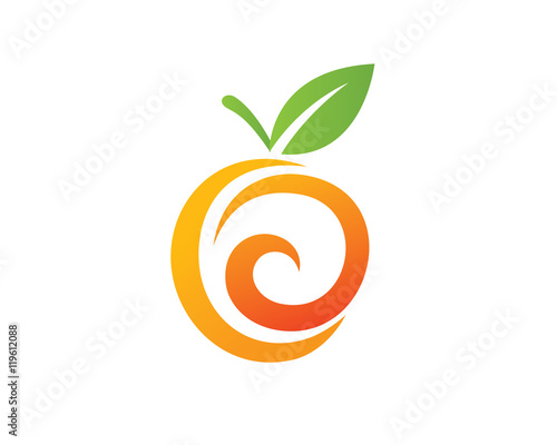 Abstract Fruit Logo, Orange Logo, Fruit Logo, And Vitamin Logo
